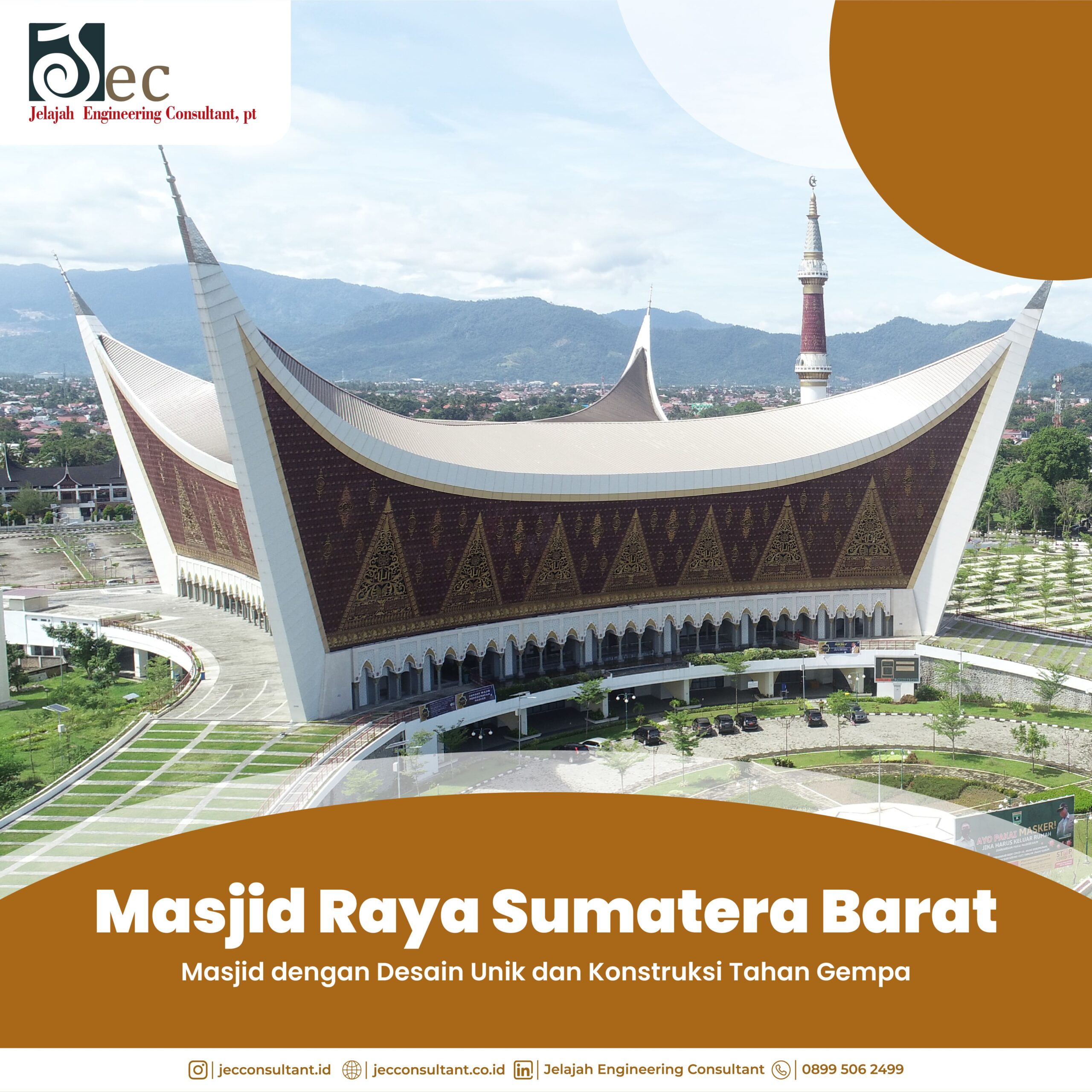 Masjid Raya Sumatera Barat, Masjid dengan Desain Unik dan Kontruksi Tahan Gempa