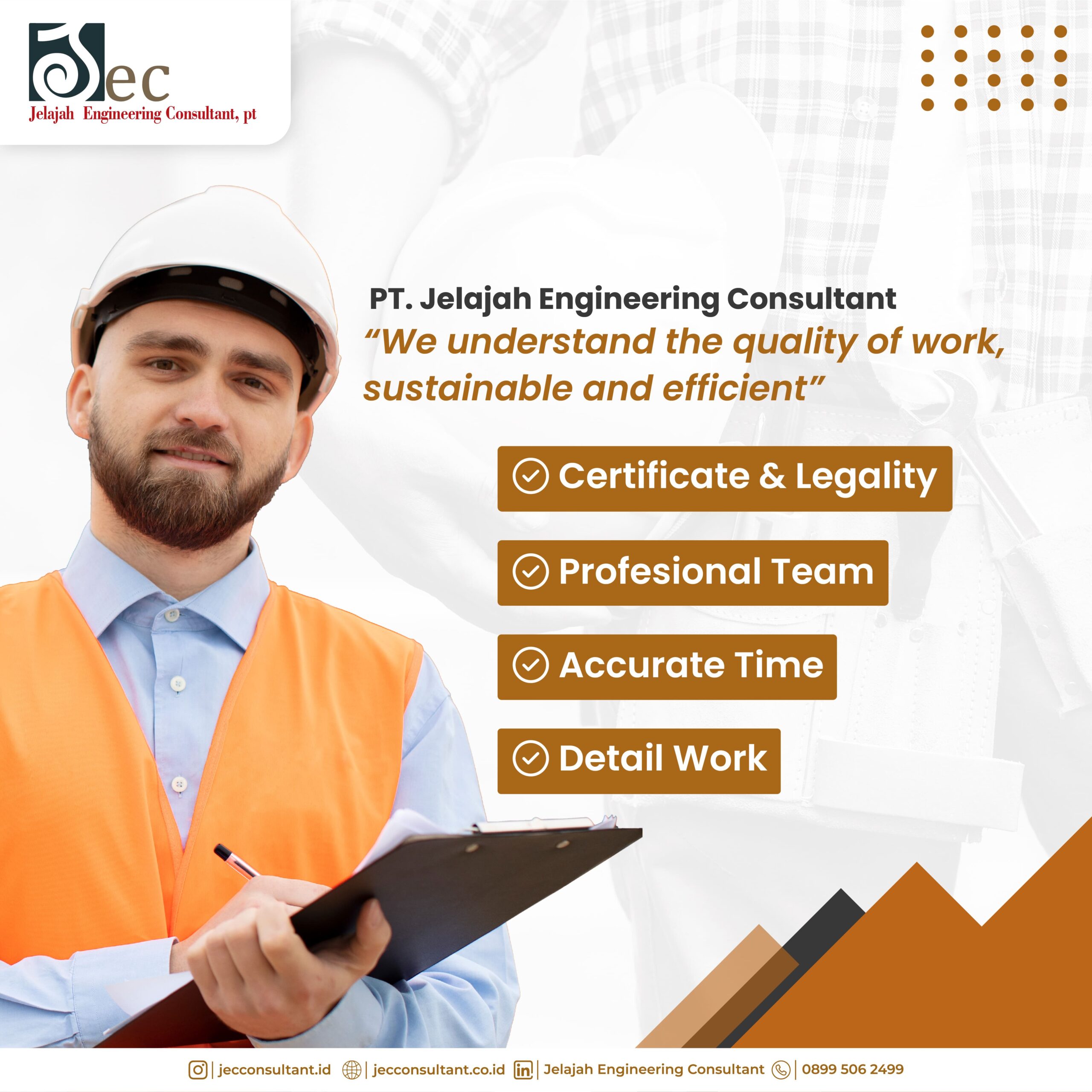We Understand the Quality of Work, Sustainable and Efficient